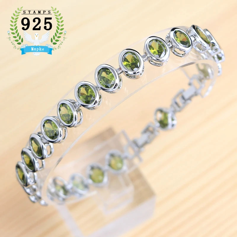 Coloured Zircon Sterling Silver Bracelet – product image 17
