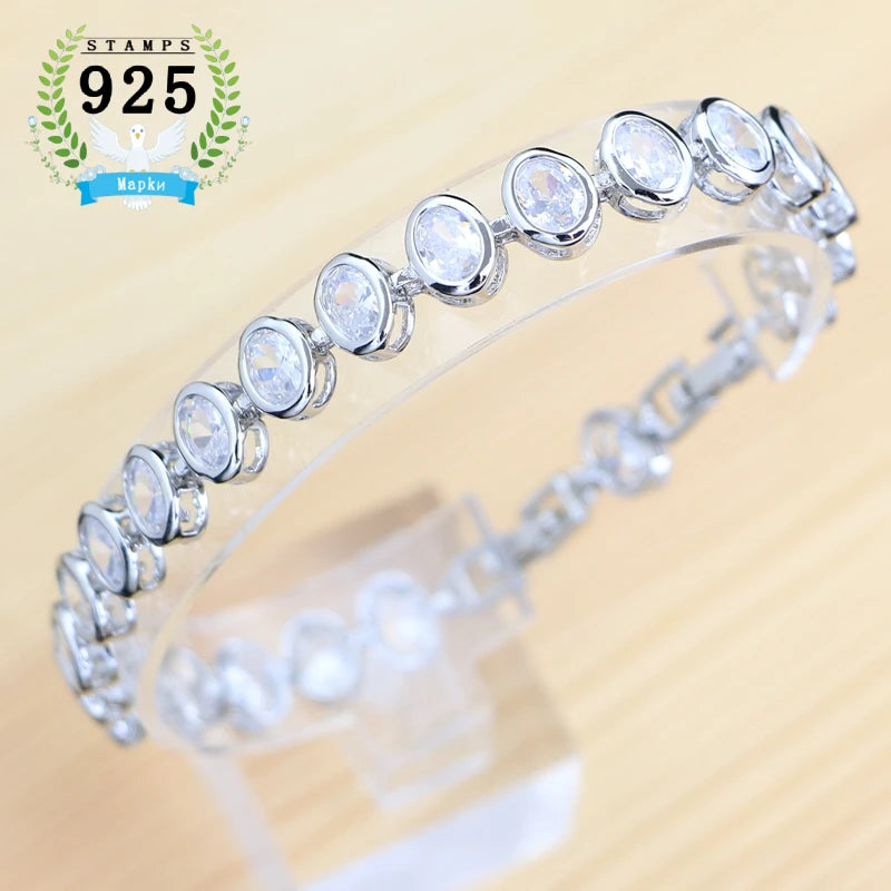 Coloured Zircon Sterling Silver Bracelet – product image 13