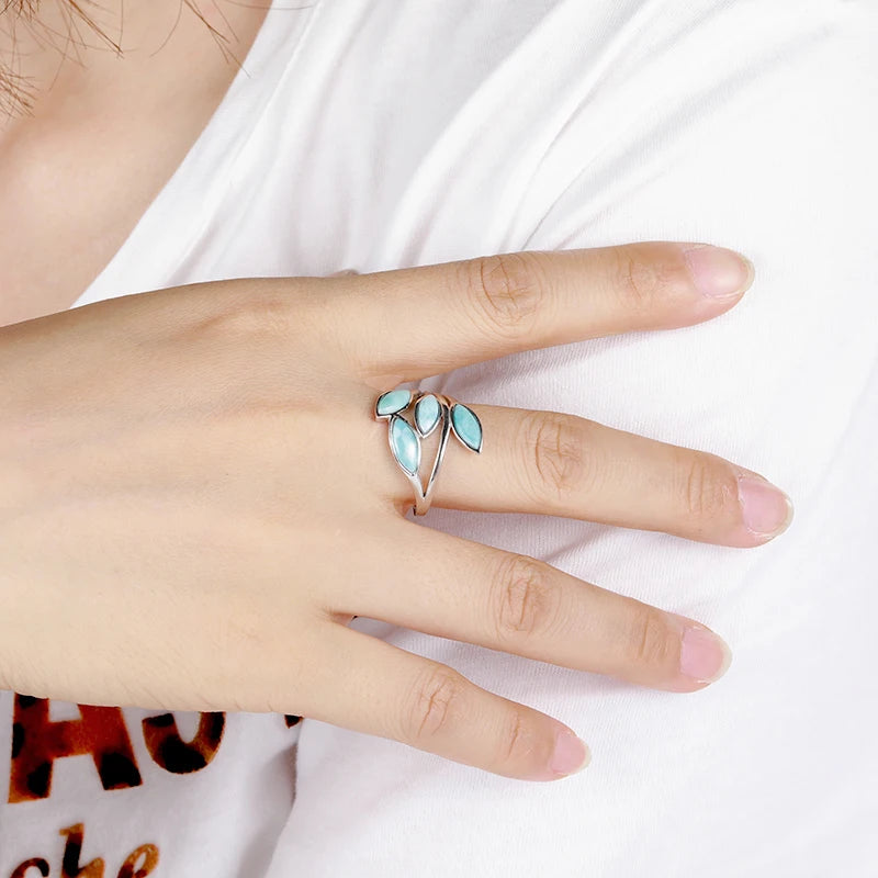 Larimar Sterling Silver Ring – product image 2