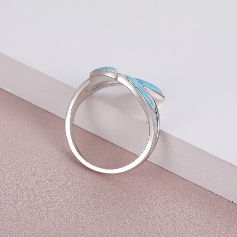 Larimar Sterling Silver Ring – product image 6
