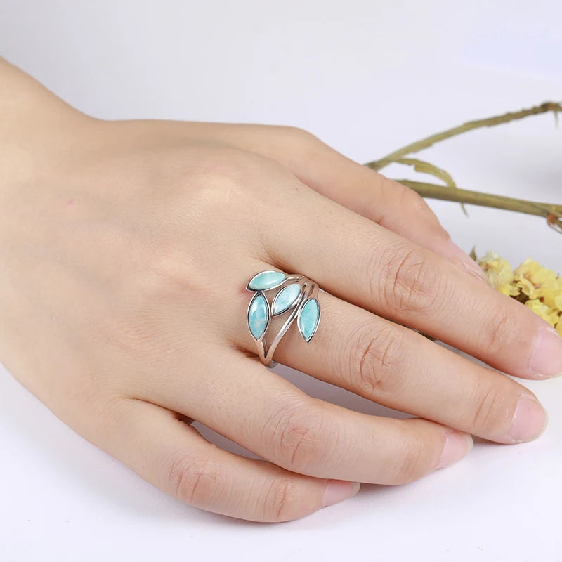 Larimar Sterling Silver Ring – product image 4