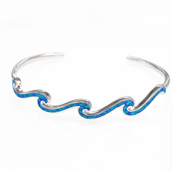 Opal Wave Bracelet in blue