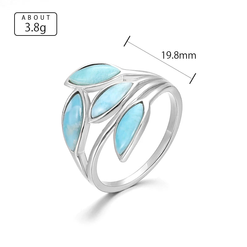 Larimar Sterling Silver Ring – product image 7