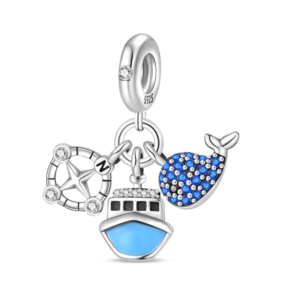 Ciondoli Argento 925 Sirena e Mare