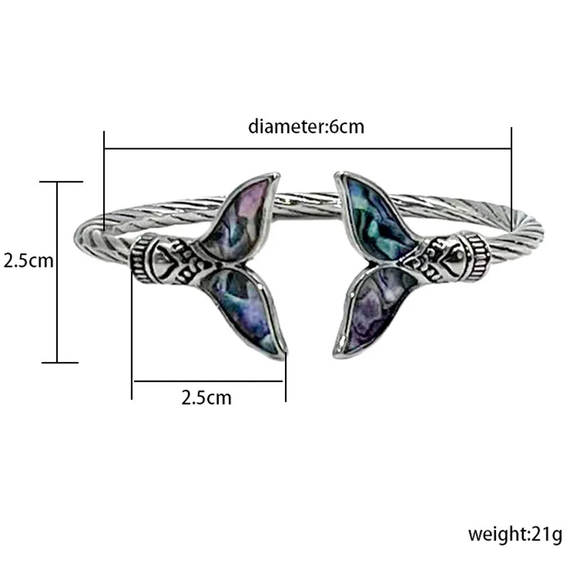 Mermaid Tail Adjustable Cuff Bracelet – product image 3