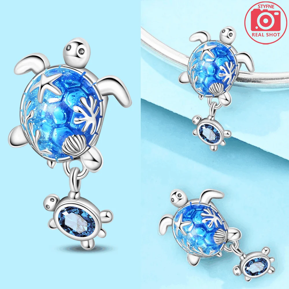 Abalorios de Plata 925 de Tortuga y Estrella de Mar