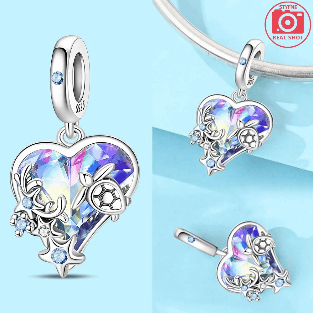 Abalorios de Plata 925 de Tortuga y Estrella de Mar