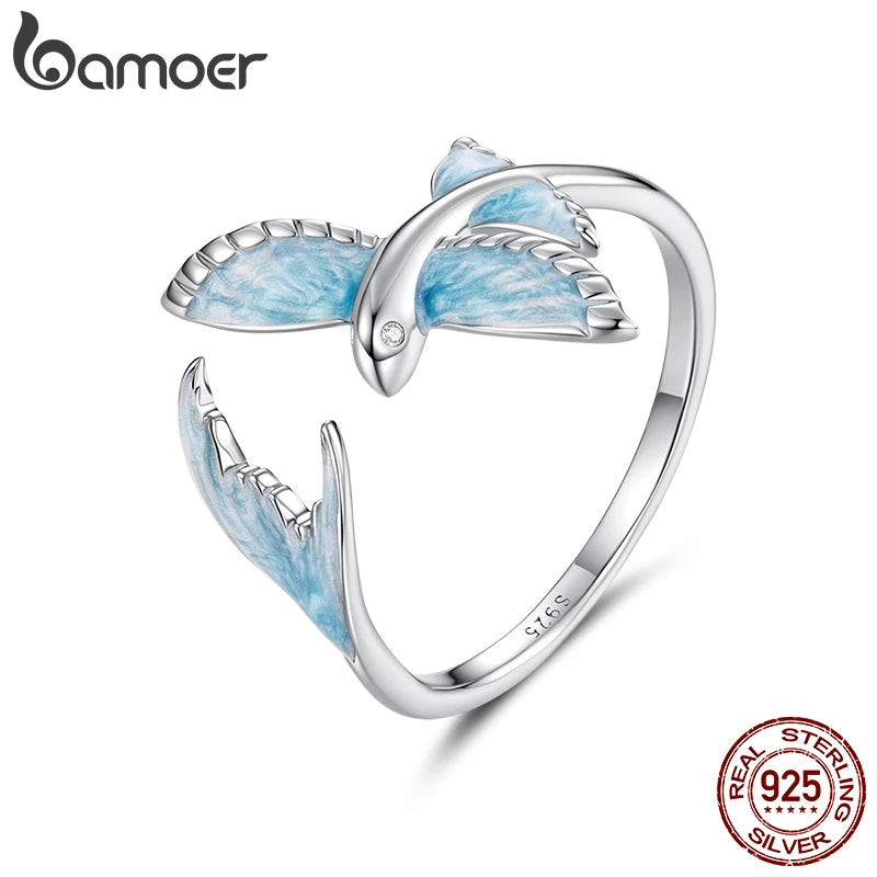 Flying Fish Sterling Silver Open Ring – product image 5