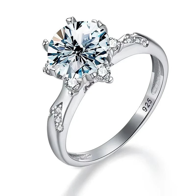 Moissanite Platinum-Plated Ring – product image 7