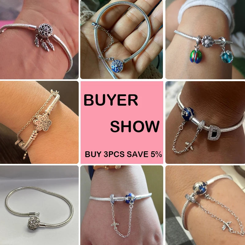 Ocean & Nature Sterling Silver Charm Bracelets
