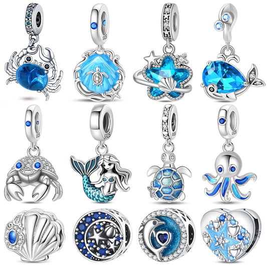 Abalorios de Plata 925 de Sirena y Mar
