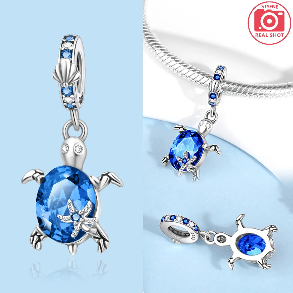 Abalorios de Plata 925 de Tortuga y Estrella de Mar
