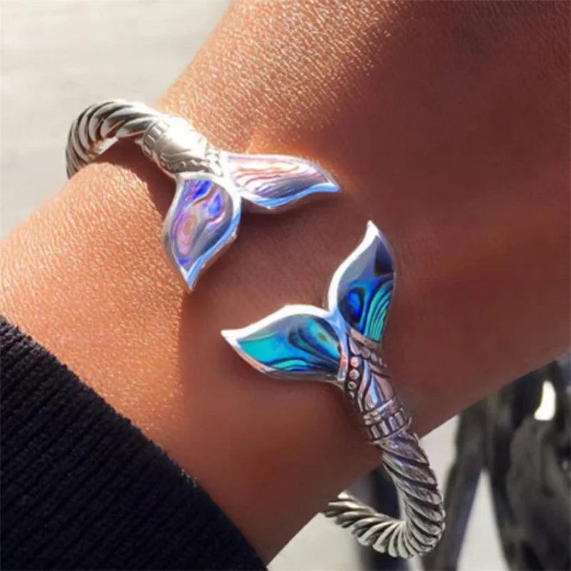 Mermaid Tail Adjustable Cuff Bracelet – product image 5
