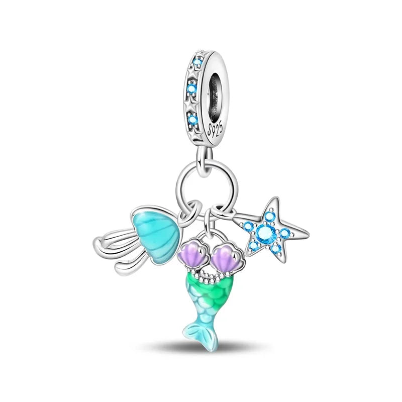 Ciondoli Argento 925 Sirena e Mare