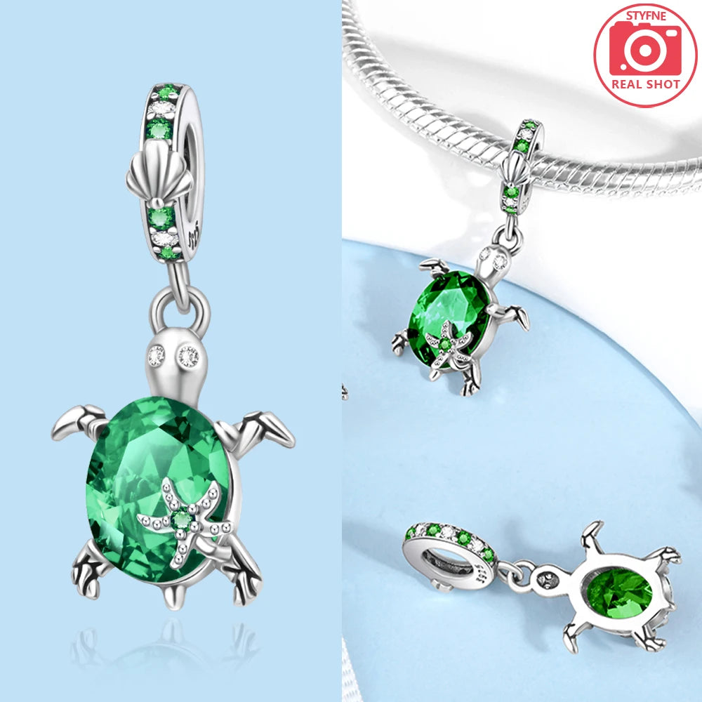 Abalorios de Plata 925 de Tortuga y Estrella de Mar