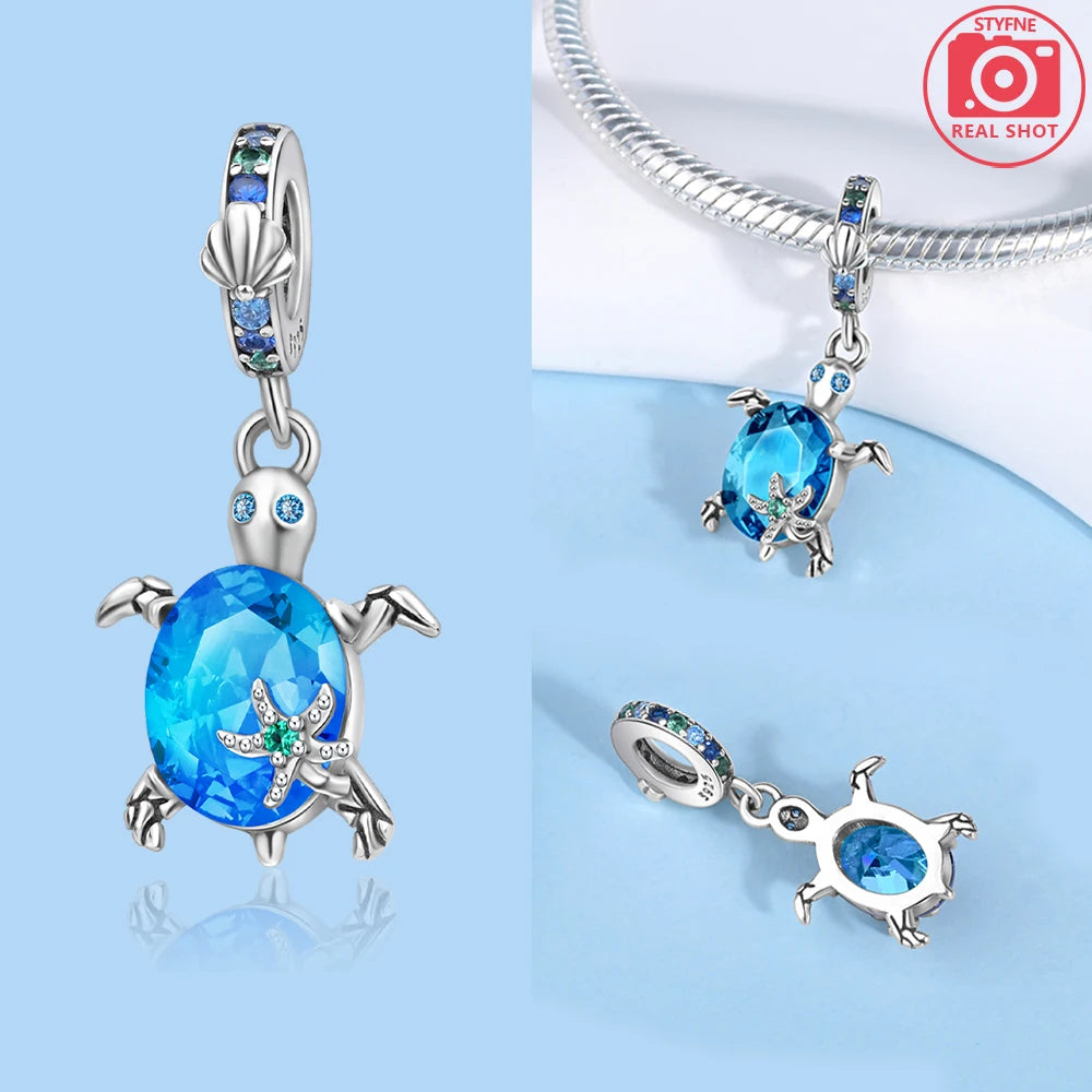 Abalorios de Plata 925 de Tortuga y Estrella de Mar