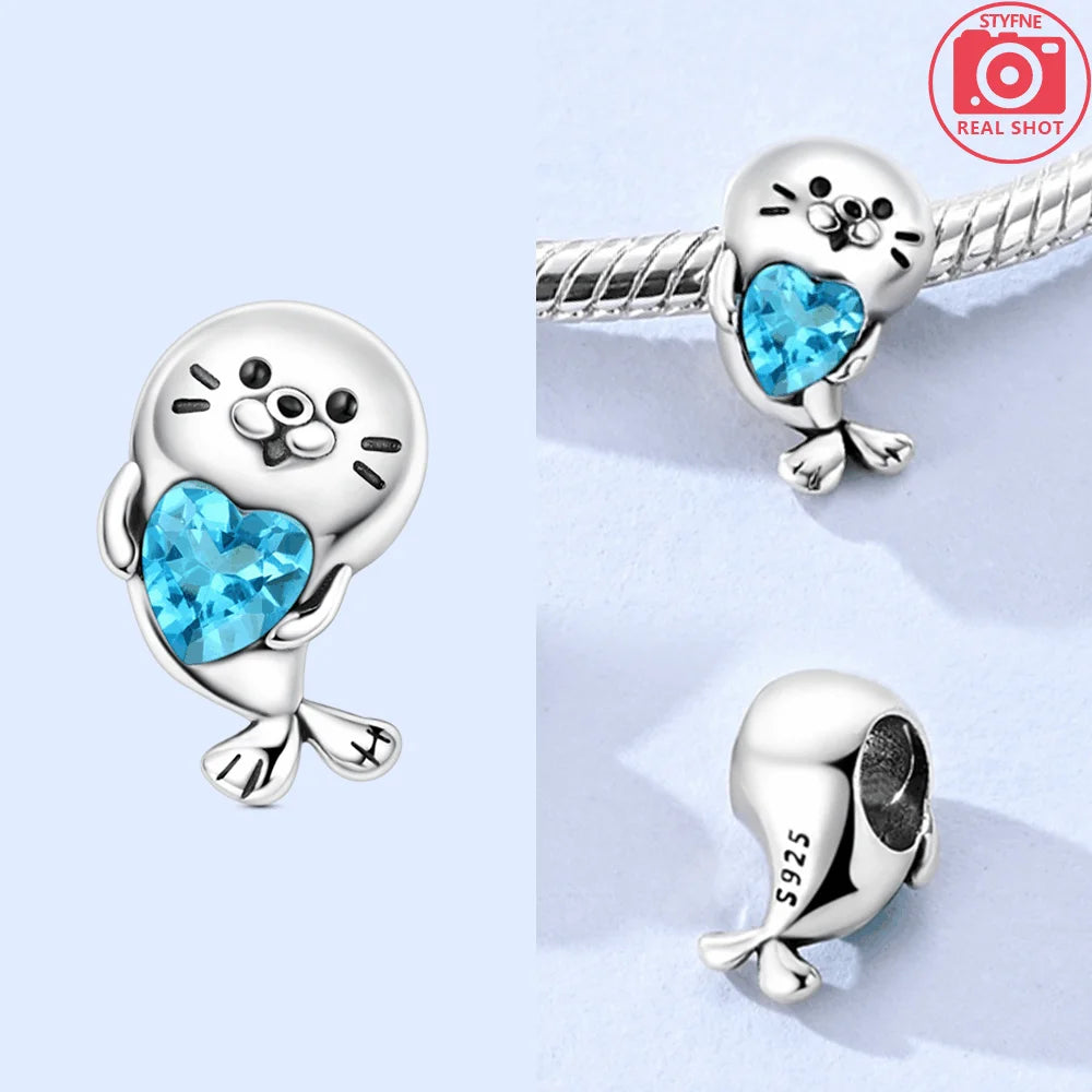 Abalorios de Plata 925 de Tortuga y Estrella de Mar