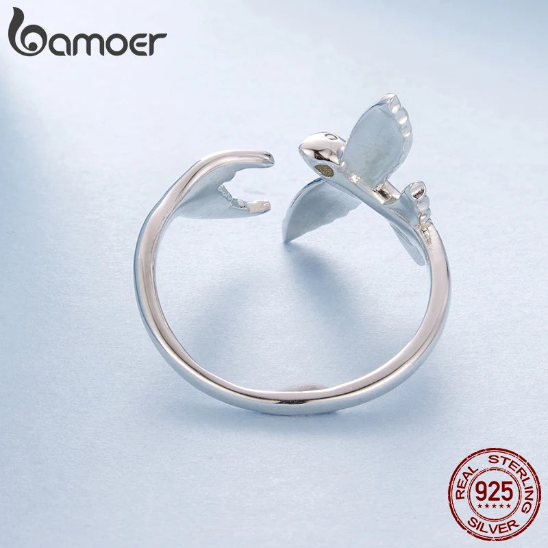 Flying Fish Sterling Silver Open Ring – product image 4