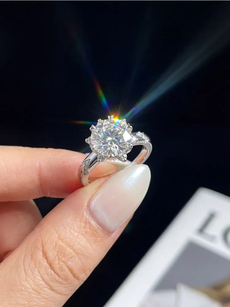 Moissanite Platinum-Plated Ring – product image 2