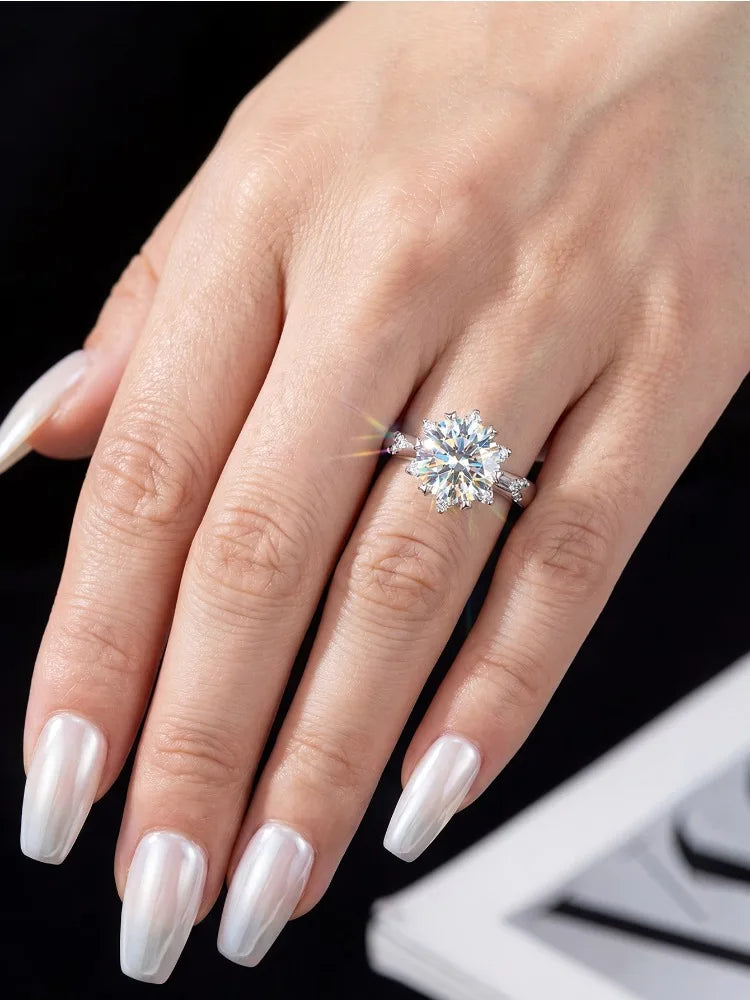 Moissanite Platinum-Plated Ring – product image 4
