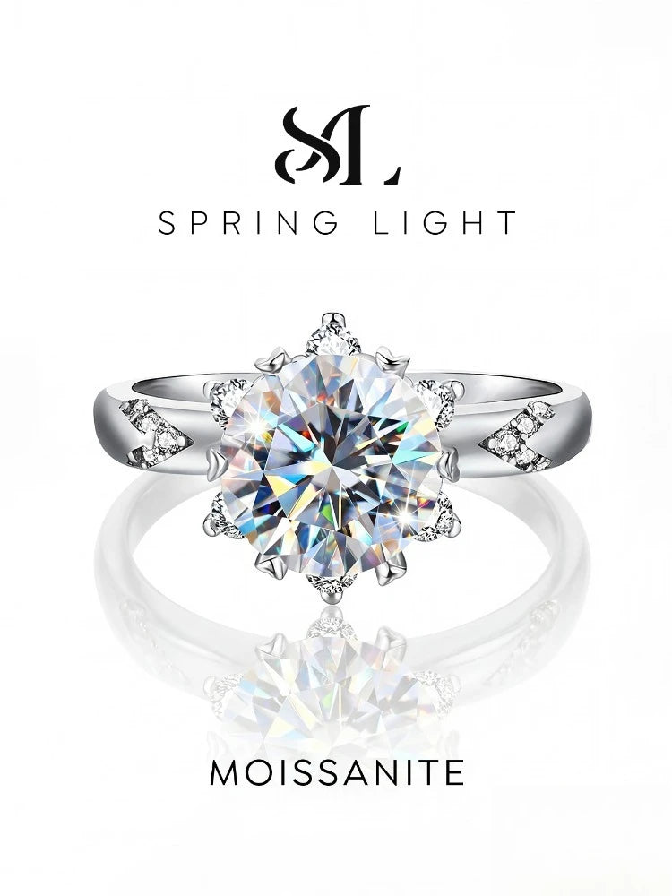 Moissanite Platinum-Plated Ring – product image 1