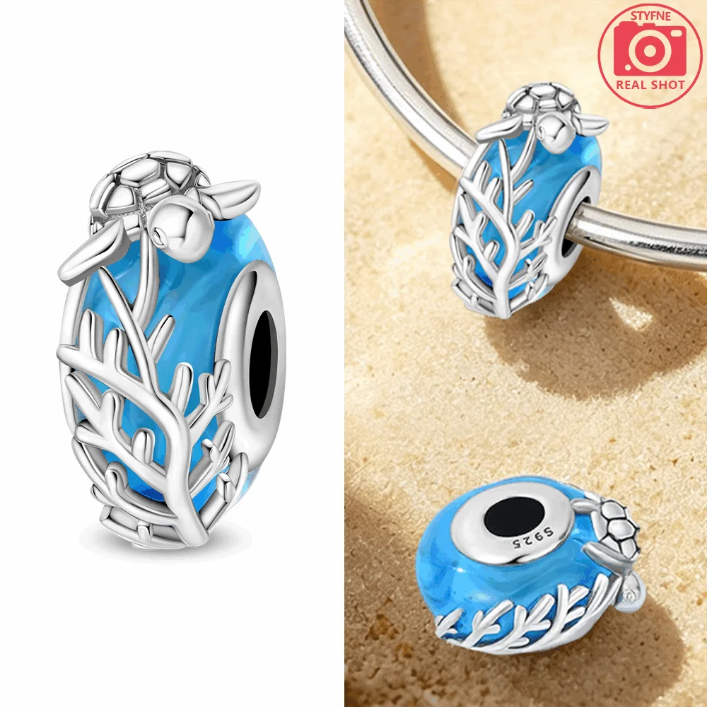 Abalorios de Plata 925 de Tortuga y Estrella de Mar