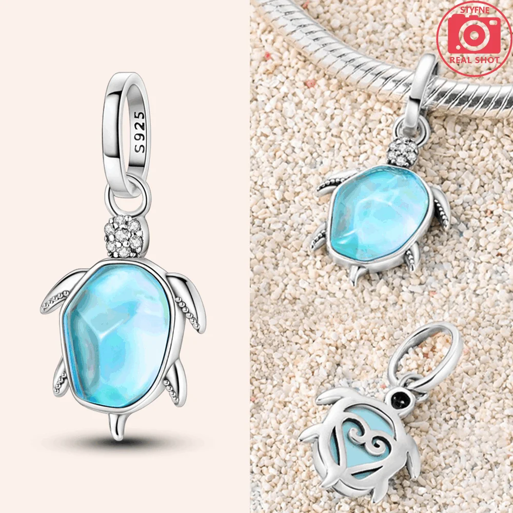 Abalorios de Plata 925 de Tortuga y Estrella de Mar