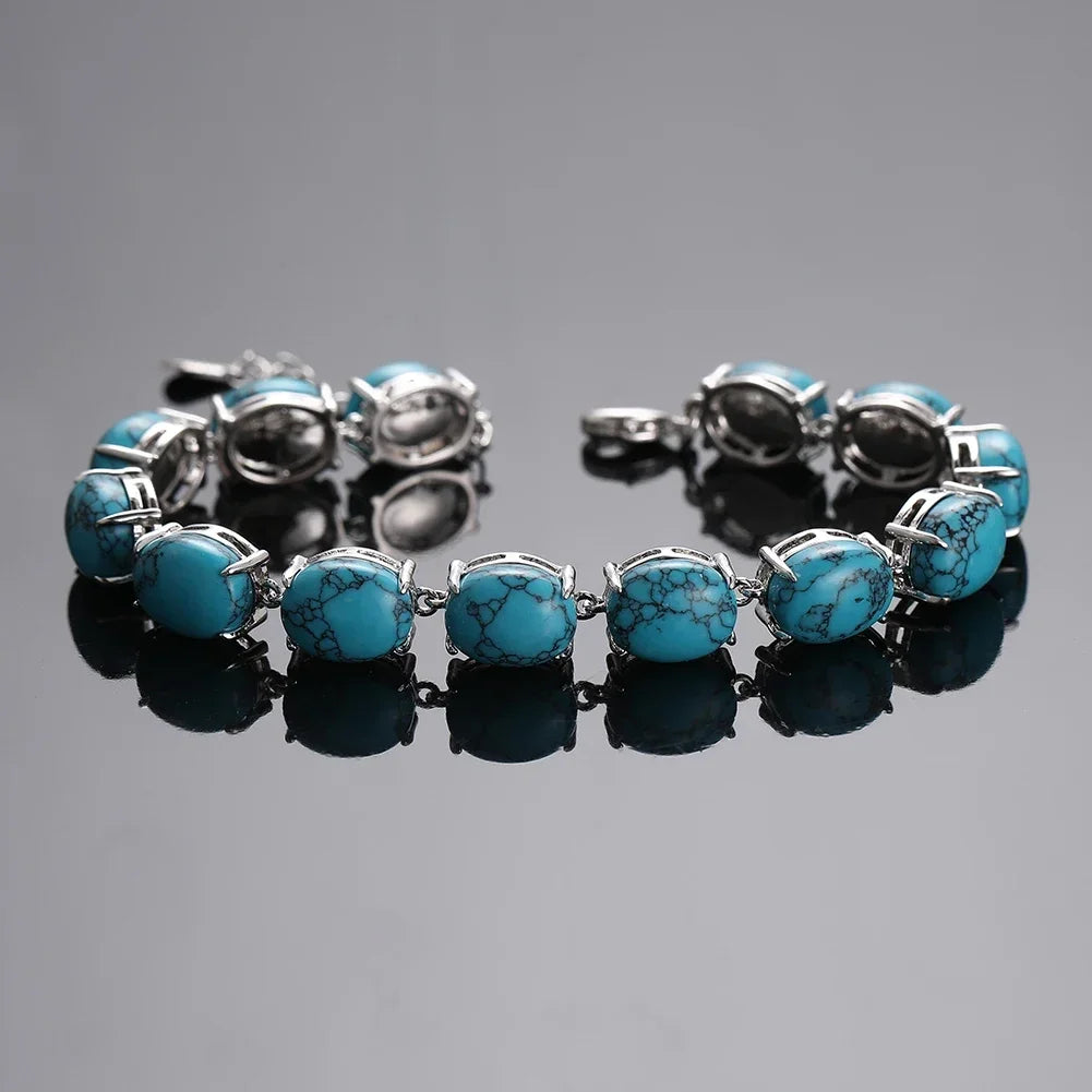 Gemstone Silver Bracelet – product image 1