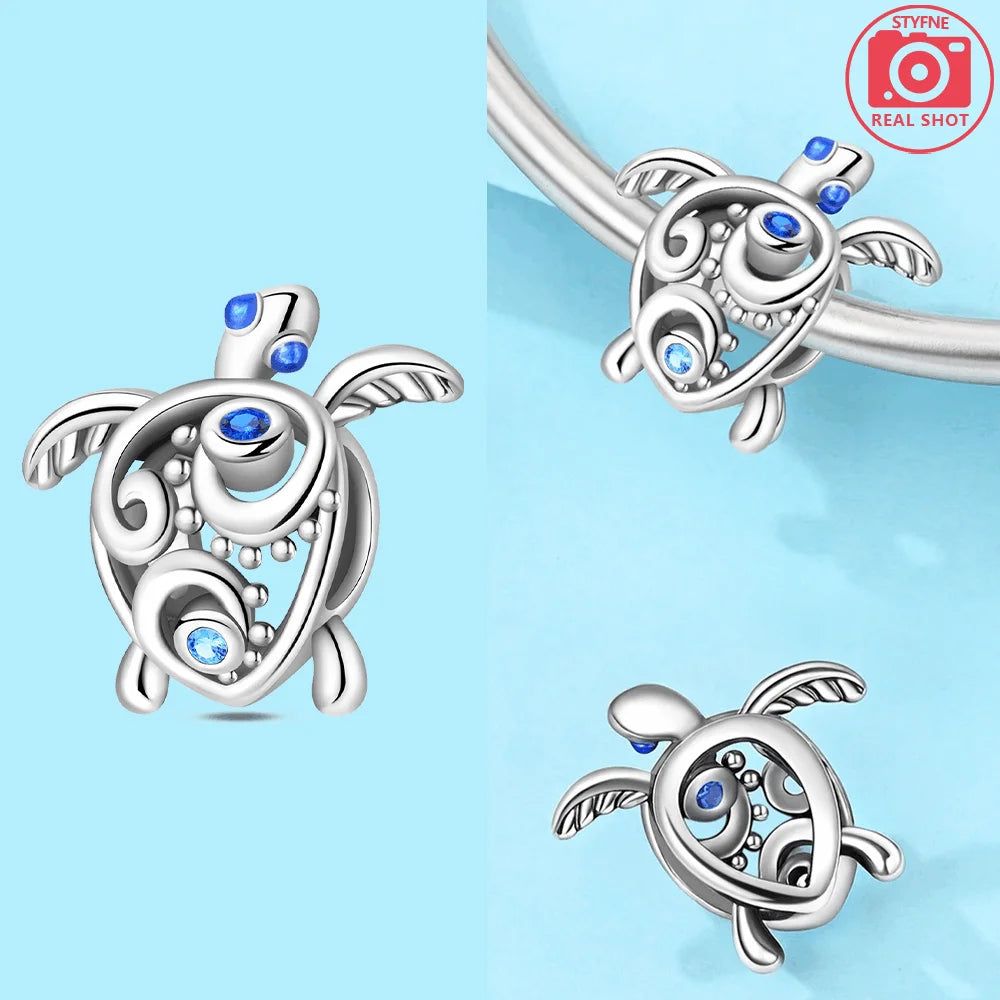 Abalorios de Plata 925 de Tortuga y Estrella de Mar