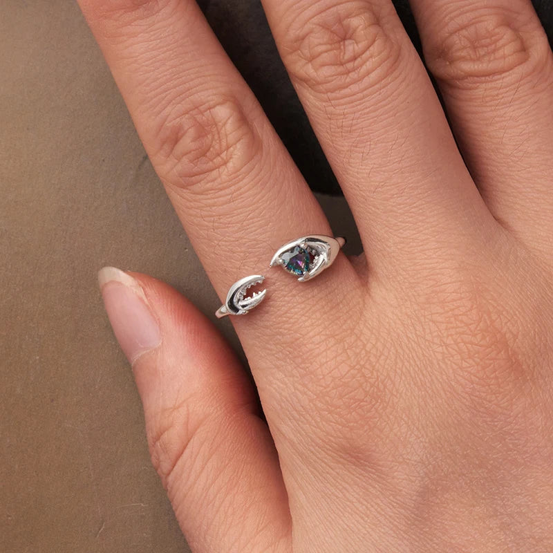 Bagues ouvertes du zodiaque en argent sterling