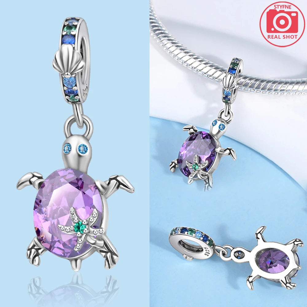 Abalorios de Plata 925 de Tortuga y Estrella de Mar