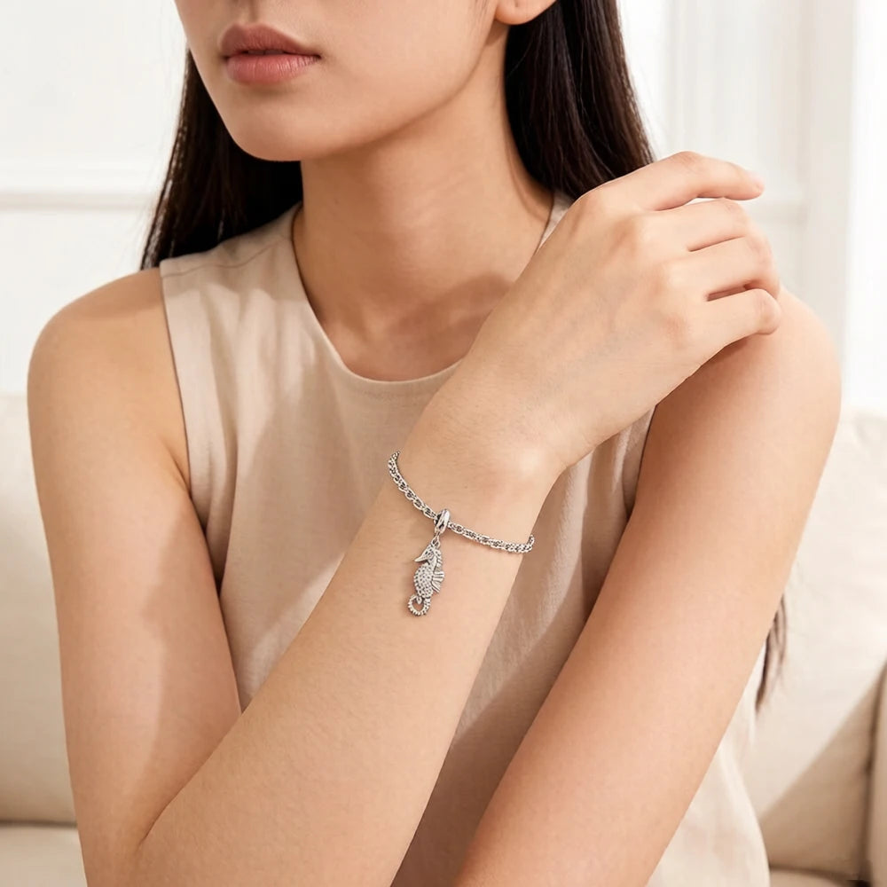 Seahorse Sterling Silver Charm – product image 2