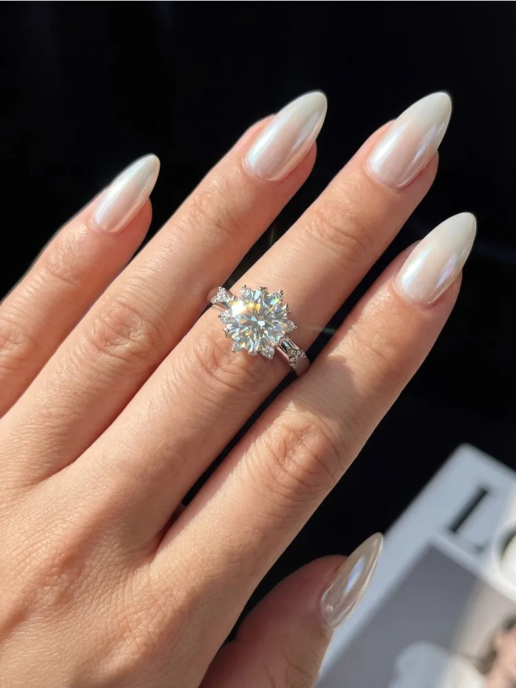 Moissanite Platinum-Plated Ring – product image 3