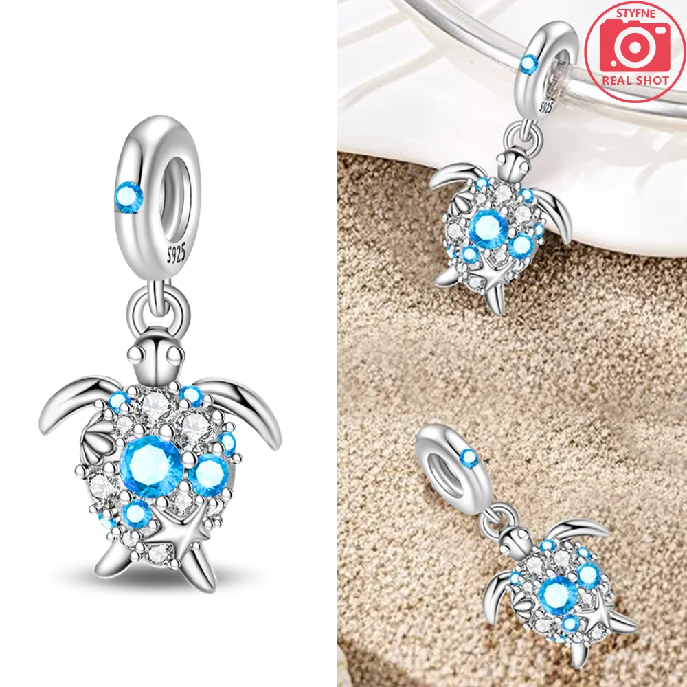 Abalorios de Plata 925 de Tortuga y Estrella de Mar