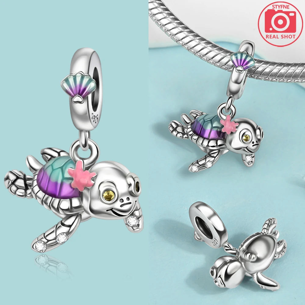 Abalorios de Plata 925 de Tortuga y Estrella de Mar