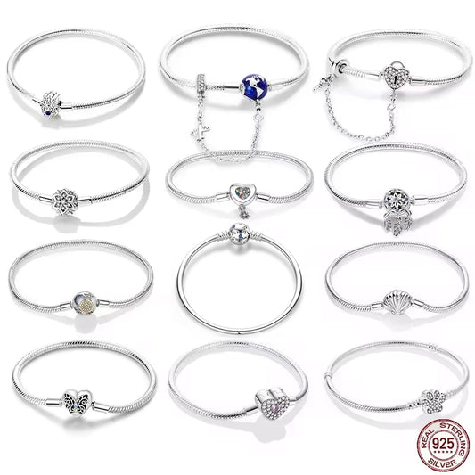 Ocean & Nature Sterling Silver Charm Bracelets